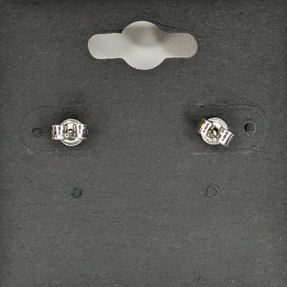 Moissanite Freshwater Pearl Earrings - Picture 3 of 3